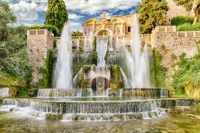 海王星喷泉，Villa d'Este, Tivoli，意大利