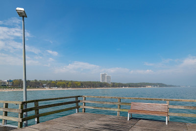 Timmendorfer Strand海岸的码头