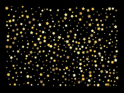 矢量背景与金色的星星