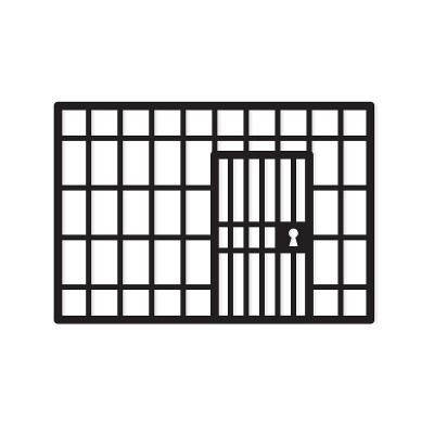 黑色监狱酒吧图标