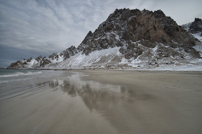 冰雪海滩和落基山