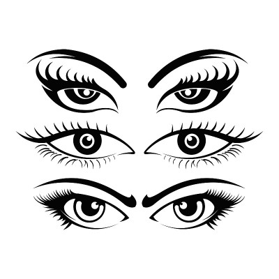 灵感的女人的眼睛