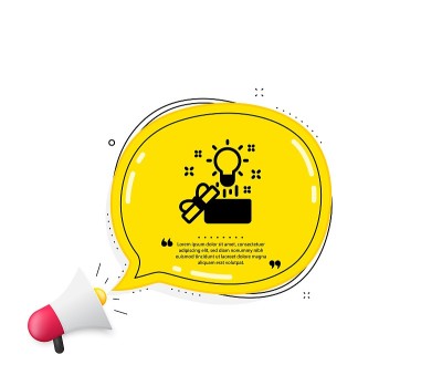 开箱即用图标。创造力的迹象。向量
