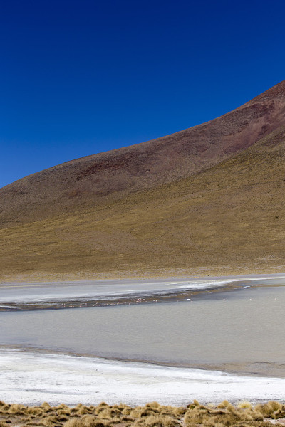美丽的湖景和山景