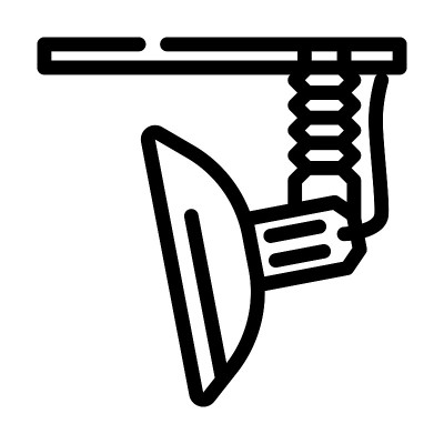 软盒灯线图标矢量插图