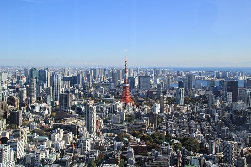 东京空中城市景观，日本