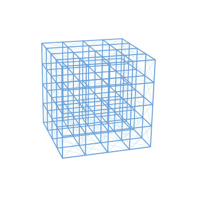 多维数据集的尸体框架。矢量插图。