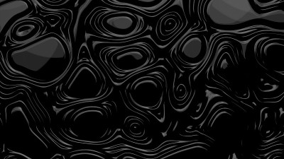 黑色液体的背景。抽象的插图。3 d渲染。