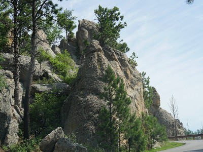 南达科塔针眼高速公路上的岩层