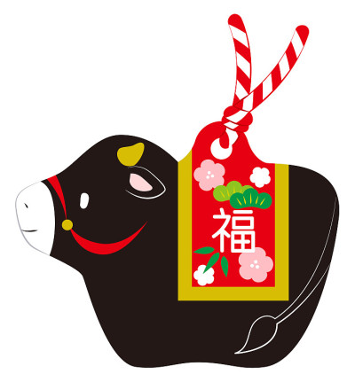 牛形状的粘土钟