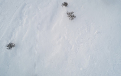冬季雪景鸟瞰