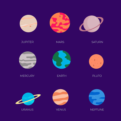 色彩斑斓的行星