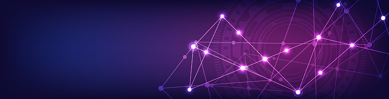 Website header or banner design with abstract geom