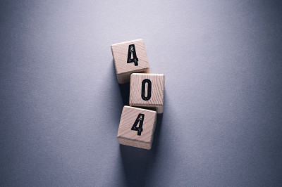 404木制立方体的文字