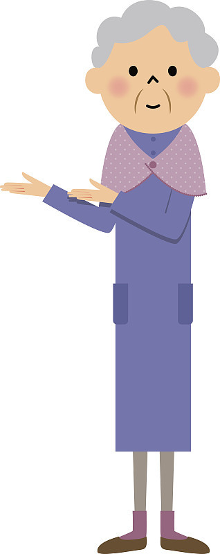 女性老年人,描述