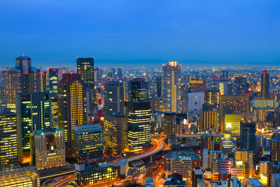 日本大阪的夜晚