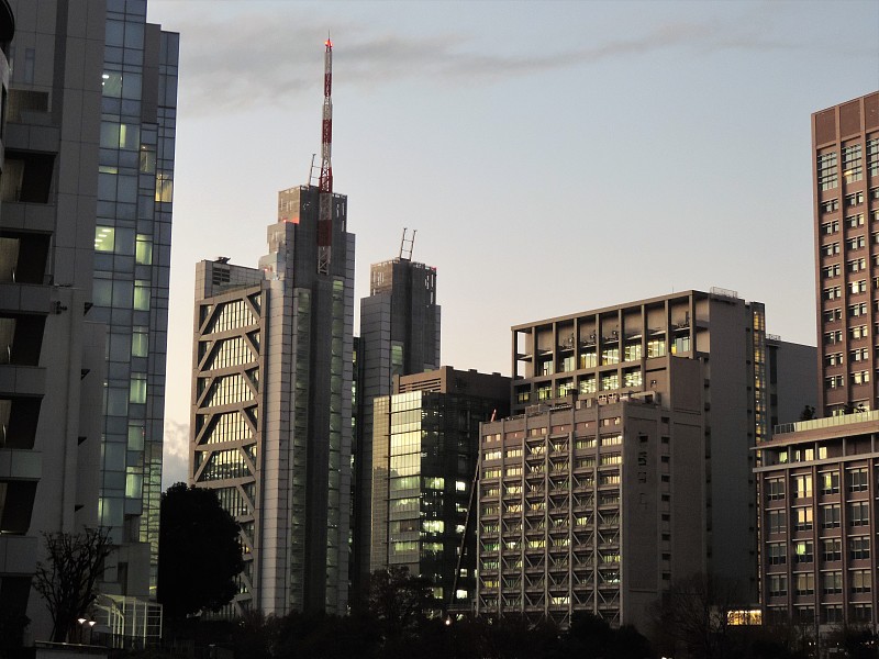 东京在日落