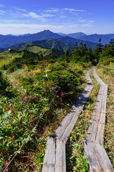 上狭武山和横竹山的山路
