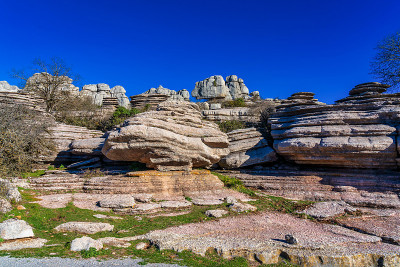 El Torcal de Antequera, Andalusia, Spain，在Antequer