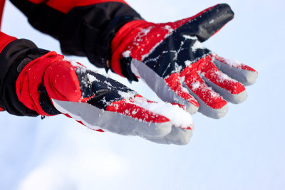 冬天雪手套
