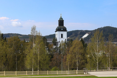 Järvsö树梢上的教堂