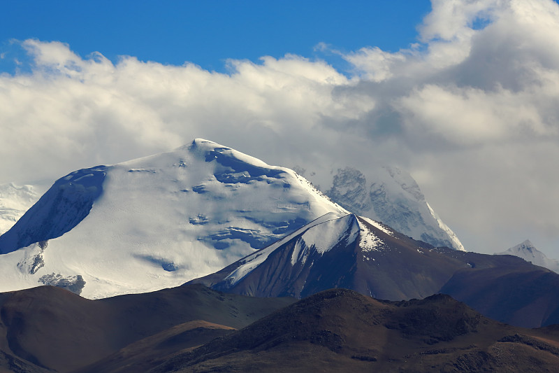 在6720毫秒的尧康山Lapche Himal-Himalayas-Tibet。1972