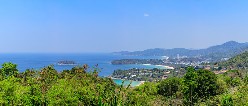 泰国普吉岛，美丽的安达曼海和三个海湾