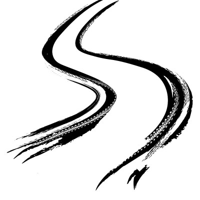 向量轮胎痕迹