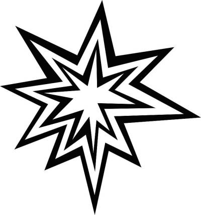 矢量插图的爆炸和碰撞闪光在黑色和白色