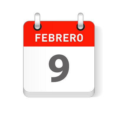 2月9日，1月9日日历日期设计