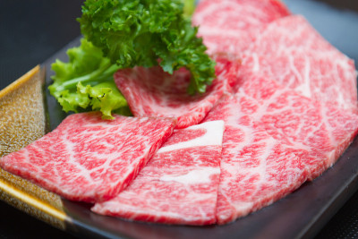 日本烧烤用生牛肉片