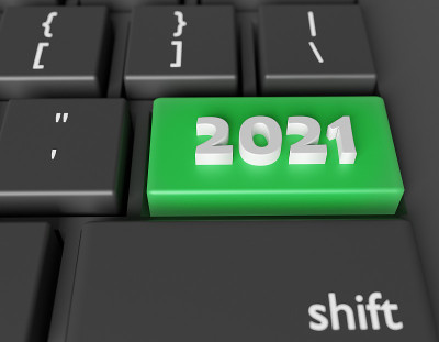 电脑键盘上的2021