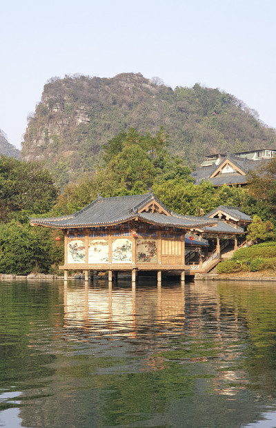 中国广西桂林的木龙塔祠