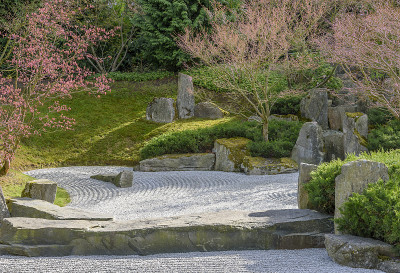 益野顺妙的日本岩石花园。柏林,德国