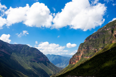 Sierra Gorda de Querétaro全景。墨西哥