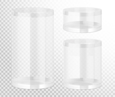 塑料罐模型。