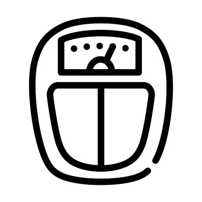 减重线图标矢量插图