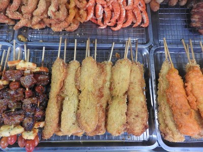 泰国市场上的食物