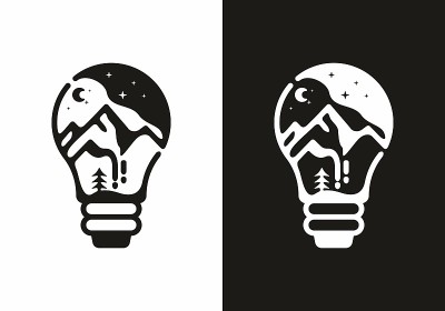 山在灯具设计中的插图
