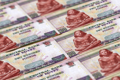 出路。埃及Currencyy。埃及磅背景。