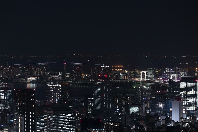 东京湾的夜景