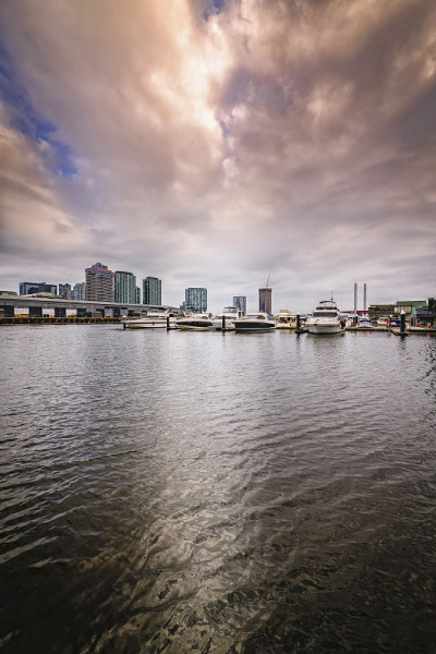Docklands-Melbourne-Victoria-Australia at Sunset(2