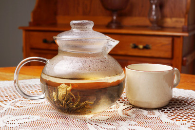 花茶和茶杯