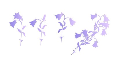 花钟。花束。矢量插图。