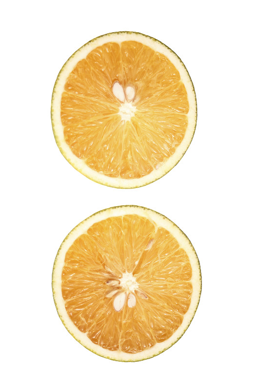 半橙子俯视图
