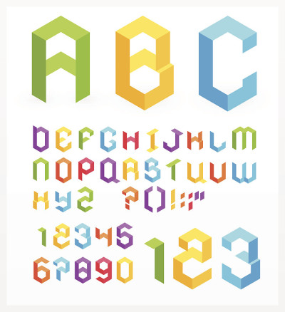 3 d字母