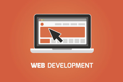 Web开发笔记本图标。创建网站