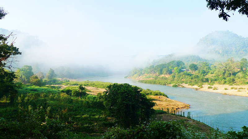 泰国-缅甸梅伊河景观