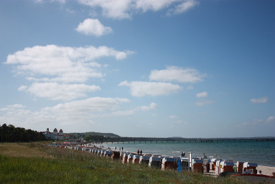 Binz, R ?gen岛波罗的海海景海滩，海滨长廊