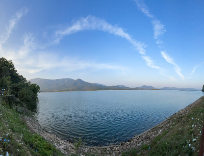 全景迪姆纳湖位于贾尔坎德邦旅游的詹谢普尔